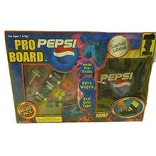 Vintage Pepsi Toy Pro Skateboard Kit with Ramp Deluxe Pack