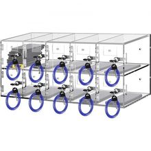 Cell Phone Storage Locker, 10 Slots Acrylic Material with Door Locks and Key...