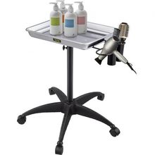 Mayo Stand Medical Tray, Height Adjustable Stainless Steel Salon Tray Easy A...