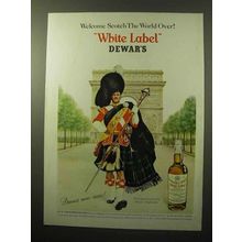1964 Dewar's White Label Scotch Ad - World Over