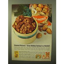 1964 Diamond Walnuts Ad - Great Holiday Eating