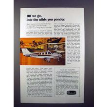 1972 Beechcraft Baron Plane Ad - Off We Go!