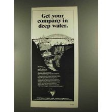 1972 Central Power and Light Company Ad - Deep Water