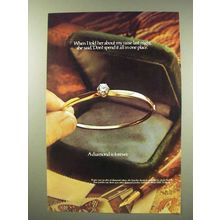 1978 De Beers Diamond Ad - Don't Spend it In One Place