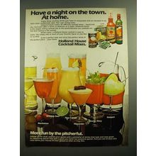 1979 Holland House Cocktail Mixes Ad - Have a Night on the Town
