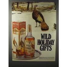 1982 Wild Turkey Bourbon Ad - Wild Holiday Gifts