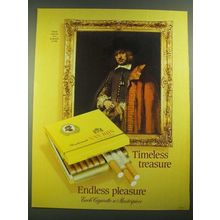1988 Rembrandt Van Rijn Cigarettes Ad - Timeless Treasure