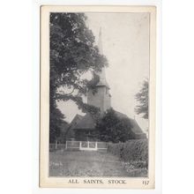 All Saints Church Stock Postcard Essex Publisher Fred Spalding