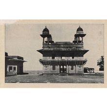 Diwan E Khas F.Sikri Great King Akbar Seat Hall Indian Real Photo Postcard