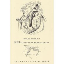 Beggars Roost Shell Petrol Chichester Shell Petrol Map Postcard