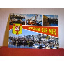 multiview, BOULOGNE-SUR-MER, FRANCE used postcard 1972 pm #