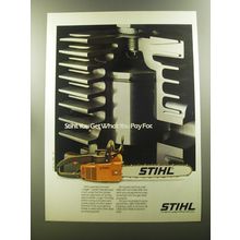 1982 Stihl Chainsaws Ad - Stihl you get what you pay for