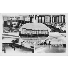 Balqueen Hydro Isle Of Man Snooker Billiard Table Vintage Postcard