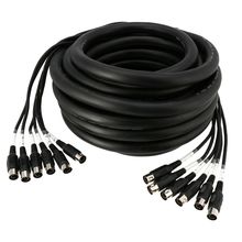 Brand New Heavy Duty 6-Way 5-Pin DIN MIDI Cable Set, 10m Connect Up to 6 Devices