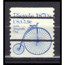 1901a 5.9c Bicycle Just Clears MNH Dry Gum Pair PreCnx CA0491 (6)