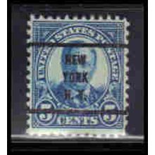 Used 637 5c Theodore Roosevelt Fine PreCnx KA6968