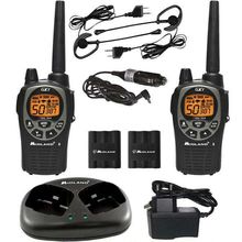 2 WALKIE TALKIES MIDLAND GXT1000 +CARGADOR+MICRO AURICULAR MANOS LIBRES 5W 56KM