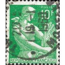 FRANCE, Reaper, green 1959, 10F, #2