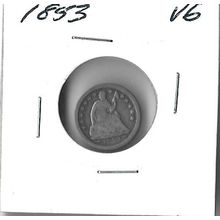 1853 US Half Dime VG