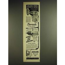 1948 Keller Impact Wrench Ad - Delivers speedy powerful impact