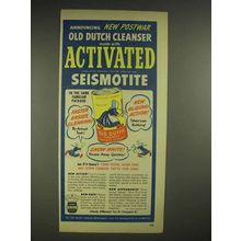 1948 Old Dutch Cleanser Ad - Activated Seismotite