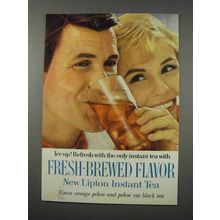 1961 Lipton Instant Tea Ad - Fresh-Brewed Flavor