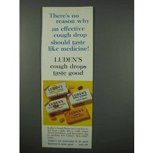 1961 Luden's Cough Drops Ad - Taste Good