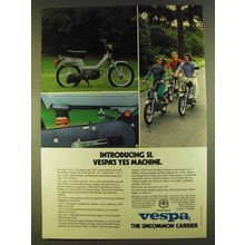 1980 Vespa Si Moped Ad - Vespa's Yes Machine