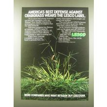 1985 Lesco Lescosan Ad - Defense Against Crabgrass