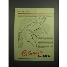 1948 Celanese Fabric Ad - Athletic underwear