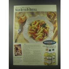 1997 Bertolli Olive Oil Advertisement - recipe for Penne d'Allesandria