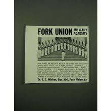 1955 Fork Union Military Academy Advertisement