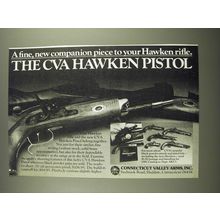 1983 Connecticut Valley Arms CVA Hawken Pistol Ad - A fine, new companion piece