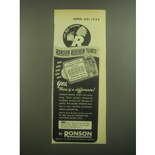 1946 Ronson Redskin Flints Ad - Yes, there is a difference