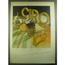 1946 Ciro Perfumes Ad - Reflexions, Surrender, Danger and New Horizons