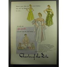 1951 Charles of the Ritz Face Powder Ad - There's more than one resort fashion