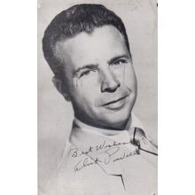 Dick Powell From Los Angeles Fan Printed Signed Photo Postcard
