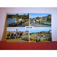 multiview, REDCAR, Yorkshire used postcard #