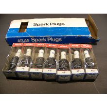 VINTAGE ATLAS SPARK PLUGS #491 7 - NOS IN PACKAGES