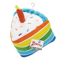 Zanies Rainbow Birthday Cake Dog Toys
