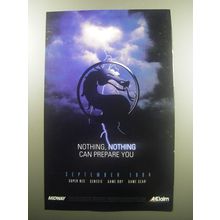 1994 Acclaim Mortal Kombat II Video Game Ad - Nothing, Nothing can prepare you