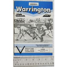 1986 programme Warrington v. Oldham