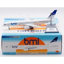 B757-28A BMI BRITISH MIDLAND REG: G-STRY W/STAND - INFLIGHT200 IF752BM1223 1/200