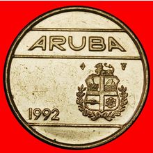 Ⰶ NETHERLANDS (1986-2023): ARUBA ★ 25 CENTS 1992! BEATRIX ★LOW START★NO RESERVE