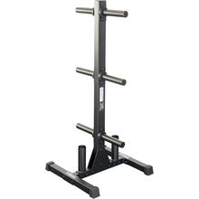 Body-Solid (BFWT10B) Weight Tree Rack for Olympic Plates - Bumper Plate Storage,