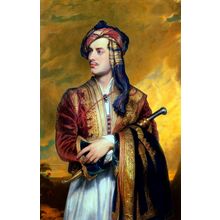 Thomas Phillips - Lord Byron in Albanian Dress Poster Canvas Movie Film Print A0