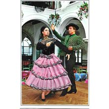 Costume SPANISH SILK Postcard (Ex)