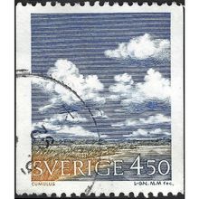 SWEDEN, Cumulus Clouds, blue 1990, 4.50Kr