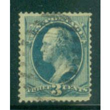 Used 184 3c George Washington Barely Clears M00522
