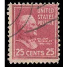 Used 829 25c William McKinley Average Plus M08110